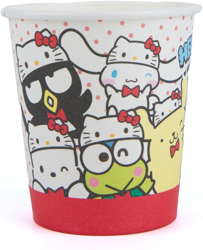 DAISO Sanrio Characters Paper Cups - 8 Pcs for Parties and Kids' Drinks - Image 2